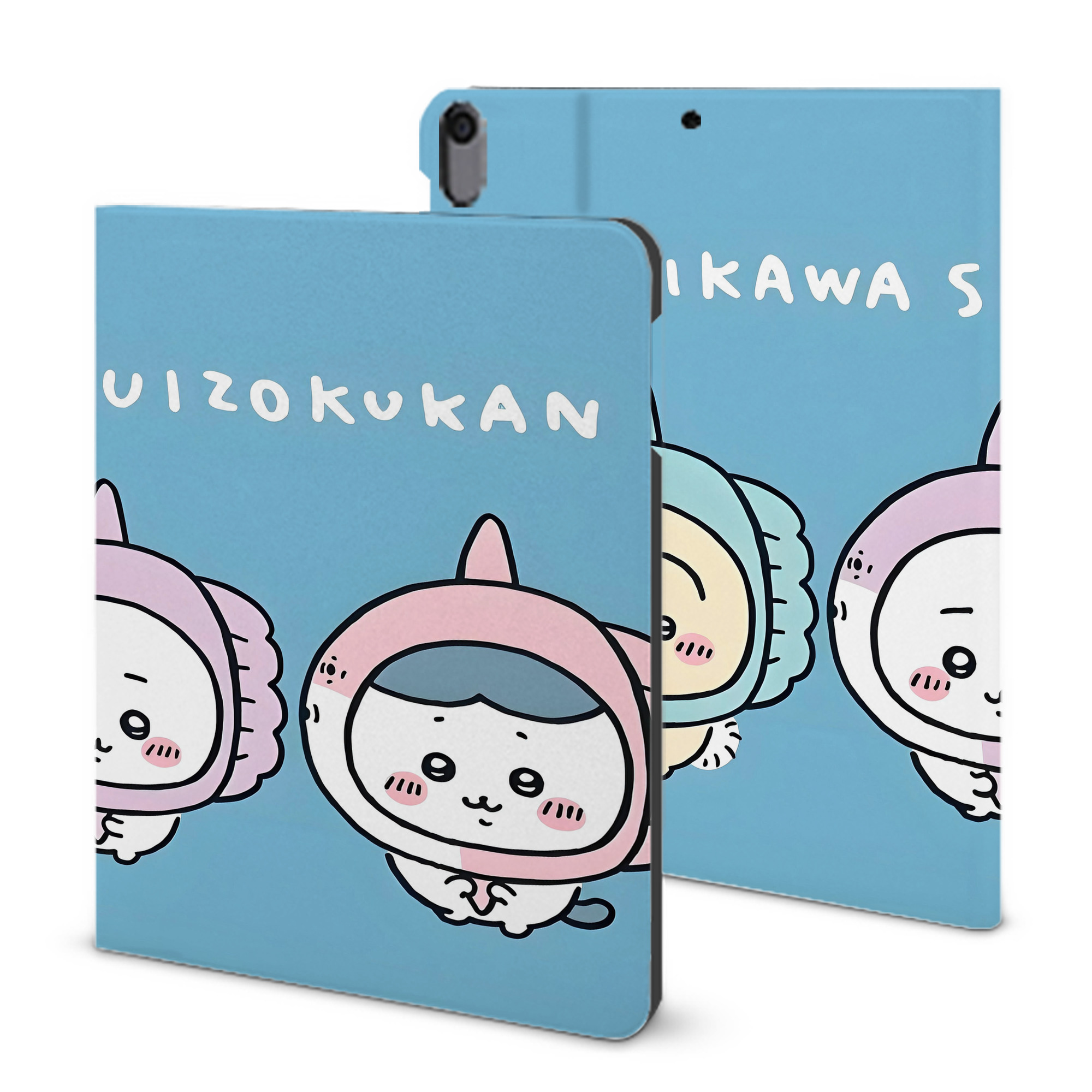 （画像用） ちいかわ Chii-kawa IPad ケース ブック型 PUレザー TPU 耐衝撃 軽量 薄型 ペン収納なし 全面保護 IPad 各モデル対応
